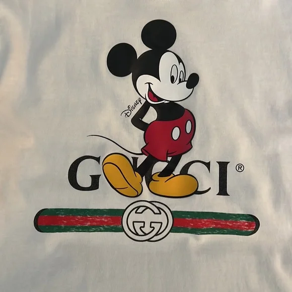 Gucci White Mickey Mouse Tee - Picture 4 of 5
